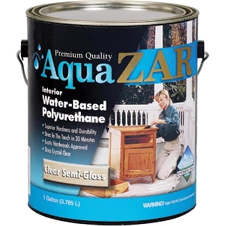 Cool Kitchen 345 1 Gallon Aqua Zar Water Based Polyurethane - Semigloss CO3577524